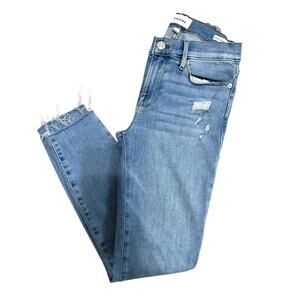 Frame Le Skinny Jeanne crop Alemany Grind Jeans size 26‎